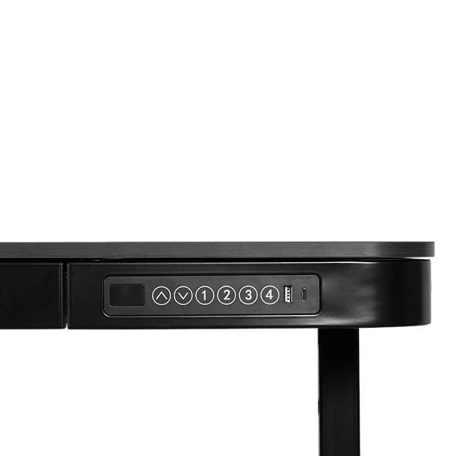 Ергономично регулируемо бюро Carmen CR-118 E - 140 см - черно