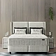 Upholstered bedroom with mattress DIANA 180 x 200 - light gray 326