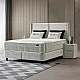 Upholstered bedroom with mattress DIANA 180 x 200 - light gray 326
