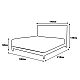 Υπνοδωμάτιο με ταπετσαρία και στρώμα DIANA 180 x 200 - pearl SY