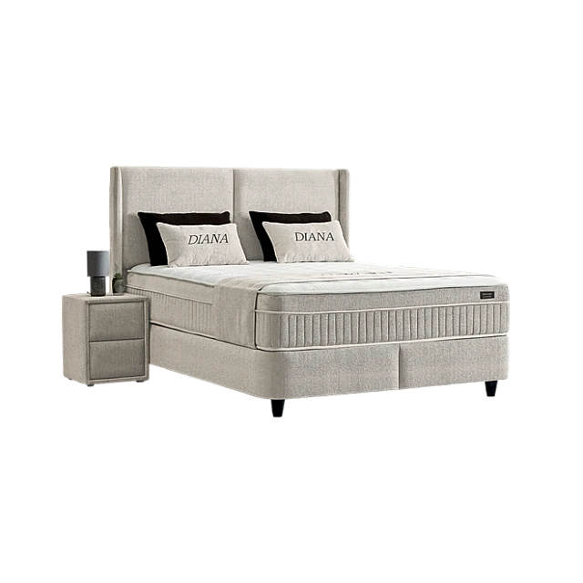 Υπνοδωμάτιο με ταπετσαρία και στρώμα DIANA 180 x 200 - pearl SY