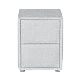 Bedroom bedside table COMO - silver AN