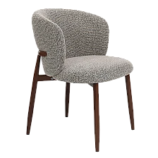 Dining chair LETEN - black-brown 170 WAL