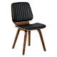 Dining chair Carmen 9978 - walnut/black