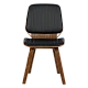 Dining chair Carmen 9978 - walnut/black