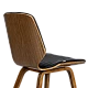 Dining chair Carmen 9978 - walnut/black
