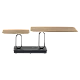 VIGIA coffee table - butter walnut