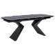 Extendable dining table MARIPA - black