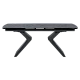 Extendable dining table MARIPA - black