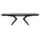 Extendable dining table MARIPA - black