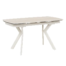 Extendable dining table SEBASTIAN - cream