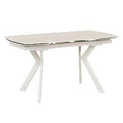 Extendable dining table SEBASTIAN - cream