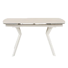 Extendable dining table SEBASTIAN - cream