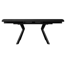 Extendable dining table SEBASTIAN - black