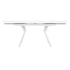 Extendable dining table SEBASTIAN - white