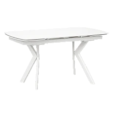 Extendable dining table SEBASTIAN - white