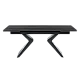 Extendable dining table GUAMA - black