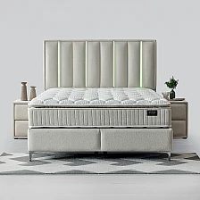 Тапицирана спалня с матрак MINI MOONLIGHT 140 х 200 - крем 01