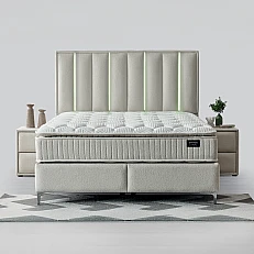 Υπνοδωμάτιο με ταπετσαρία και στρώμα MINI MOONLIGHT 140 x 200 - κρεμ 01
