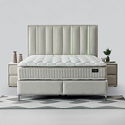 Υπνοδωμάτιο με ταπετσαρία και στρώμα MINI MOONLIGHT 140 x 200 - κρεμ 01