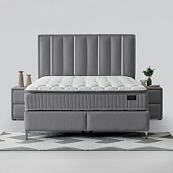 Υπνοδωμάτιο με ταπετσαρία και στρώμα MINI MOONLIGHT 140 x 200 - γκρι 16