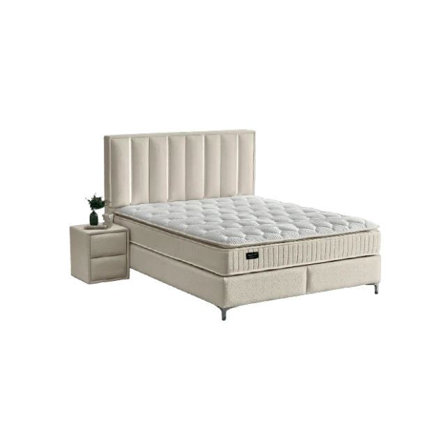 Υπνοδωμάτιο με ταπετσαρία και στρώμα MINI MOONLIGHT 140 x 200 - κρεμ 01