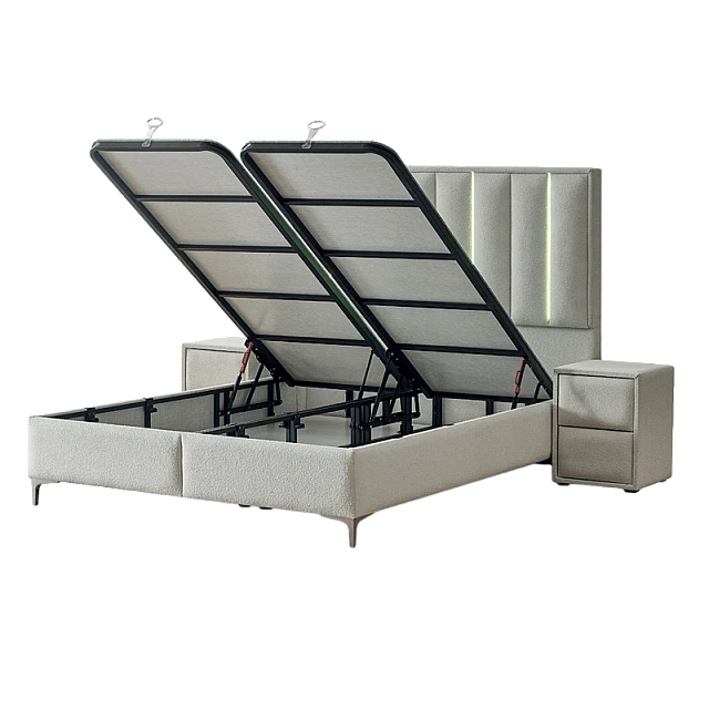 Тапицирана спалня с матрак MINI MOONLIGHT 160 х 200 - крем 01