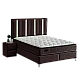 Υπνοδωμάτιο με ταπετσαρία και στρώμα MINI MOONLIGHT 160 x 200 - σκούρο καφέ 680