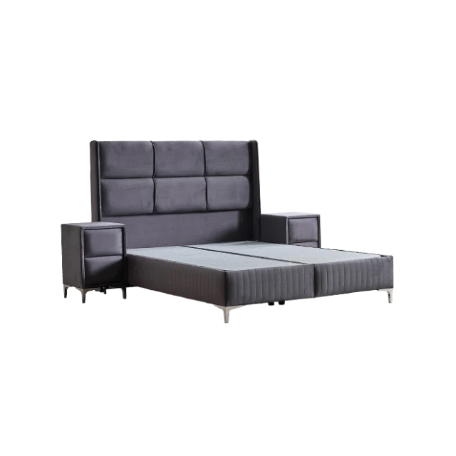 Тапицирана спалня с матрак BELLA 180 x 200 - графит 29