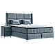 Upholstered bedroom with mattress BELLA 180 x 200 - dark gray 32