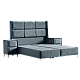 Upholstered bedroom with mattress BELLA 180 x 200 - dark gray 32