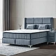 Upholstered bedroom with mattress BELLA 180 x 200 - dark gray 32