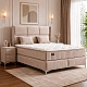 Upholstered bedroom with mattress BELLA 180 x 200 - cream 03