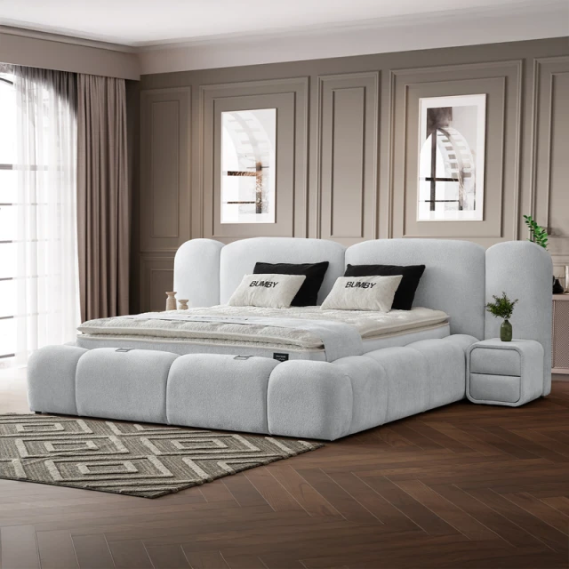 Υπνοδωμάτιο με ταπετσαρία και στρώμα BUMBY 180 x 200 - ανοιχτό γκρι 21