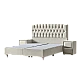 Upholstered bedroom with mattress MONZA 180 x 200 - cream B 01