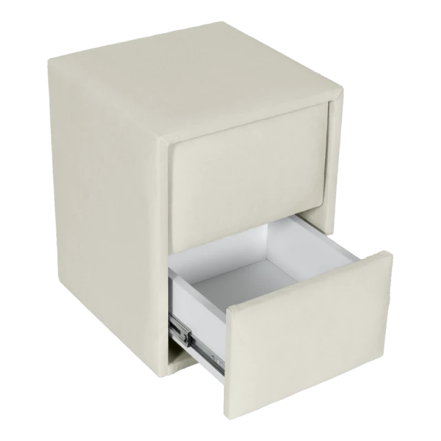 Κομοδίνο υπνοδωματίου PERRY LUX - κρεμ 01