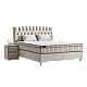 Upholstered bedroom with mattress MONZA 160 x 200 - cream B 01