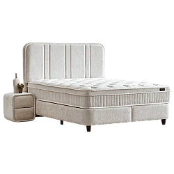 Υπνοδωμάτιο με ταπετσαρία και στρώμα HUGO 160 x 200 - pearl SY