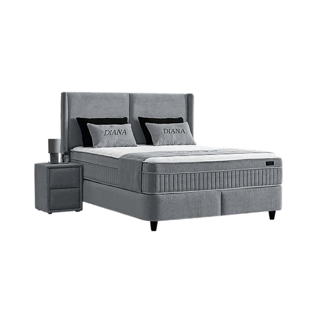 Υπνοδωμάτιο με ταπετσαρία και στρώμα DIANA 140 x 200 - pearl SY