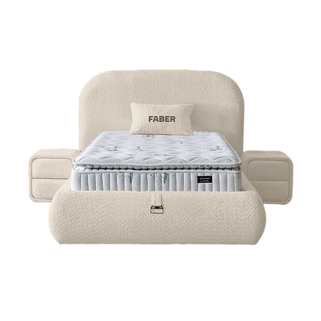 Тапицирано легло с матрак FABER 90 х 200 - лате 06