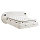 Upholstered bedroom with mattress LUMERA 160 x 200 - champagne 318