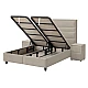 Upholstered bedroom with mattress ASTRA 160 x 200 - beige 04