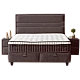 Upholstered bedroom with mattress ASTRA 160 x 200 - anthracite 680
