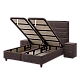 Upholstered bedroom with mattress ASTRA 160 x 200 - anthracite 680