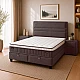 Upholstered bedroom with mattress ASTRA 160 x 200 - anthracite 680