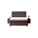 Upholstered bedroom with mattress ASTRA 160 x 200 - anthracite 680