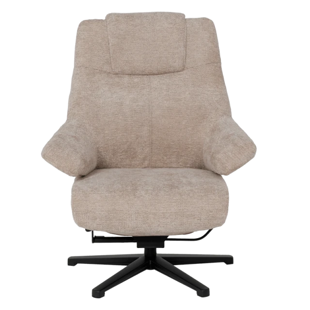 Electric massage chair with stool SINES - cream