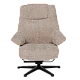 Electric massage chair with stool SINES - cream