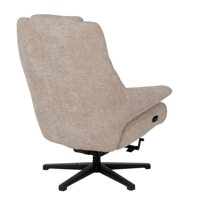 Electric massage chair with stool SINES - cream