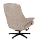 Electric massage chair with stool SINES - cream